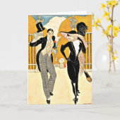 Wegener - Een elegant paar, jaren 1920 Kaart (Gele Bloem)
