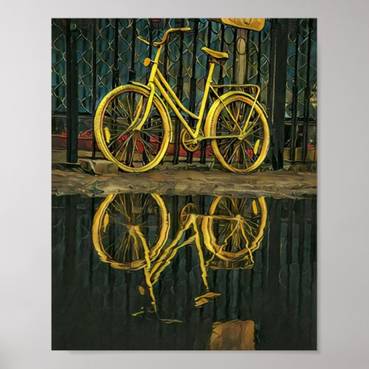 Wegenkaartjes voor fietsers poster (Voorkant)