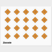 Wegenmachine Ahead-Stickers Ronde Sticker (Vel)