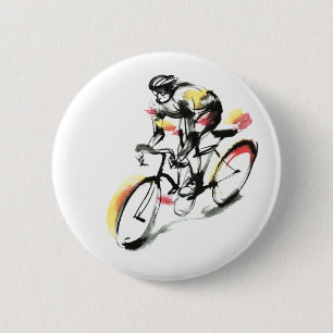 Wegfiets Ronde Button 5,7 Cm