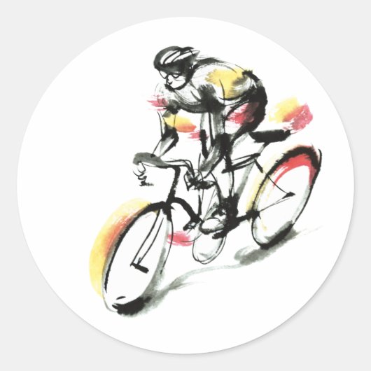 Wegfiets Ronde Sticker (Voorkant)