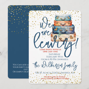 weggaan familie verhuisfeest kaart