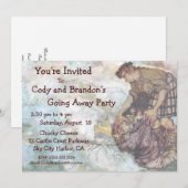 Weggaan partijuitnodiging FairyTale Giant Packs Kaart (Voorkant / Achterkant)