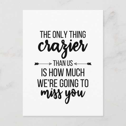 Weggooien, wegrijden, beste vriendenknopje, F Briefkaart (Voorkant)