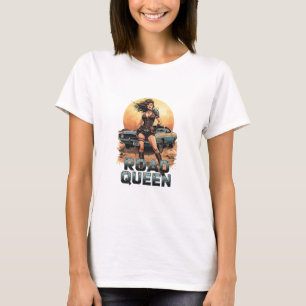 Wegkoningin – Post-apocalyptische Pin-Up Krijger T-shirt