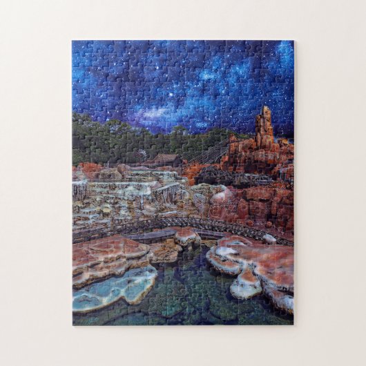 Weglopen bij nachtpuzzel legpuzzel (Verticaal)