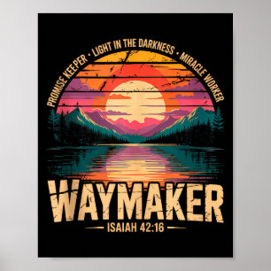Wegmaker Beloftehouder Wonderwerker God Christi Poster