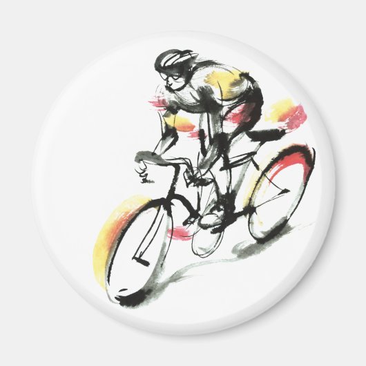 Wegracefiets Magneet (Voorkant)