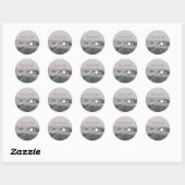 wegreis ronde sticker (Vel)