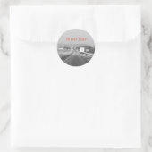 wegreis ronde sticker (Tas)