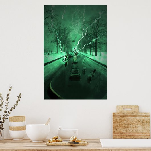 Wegreiseffect Poster (Keuken)