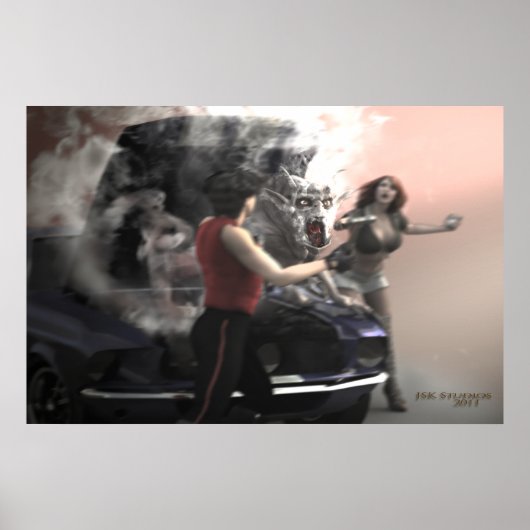 wegreparatie poster (Voorkant)