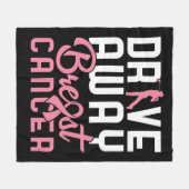 Wegrijden van borstkanker fleece deken (Voorkant (Horizontaal))