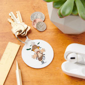 Wegrijden van vleermuizen sleutelhanger