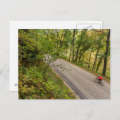 Wegrijwielen op landelijke weg briefkaart (Voorkant / Achterkant)