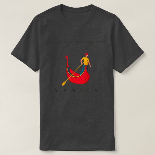 wegrokken in Venetië T-shirt (Design voorkant)