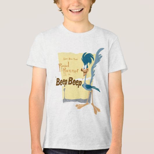 WEGRUNNER™ BEEP BEEP!™ Tri-Blend SHIRT (Voorkant)