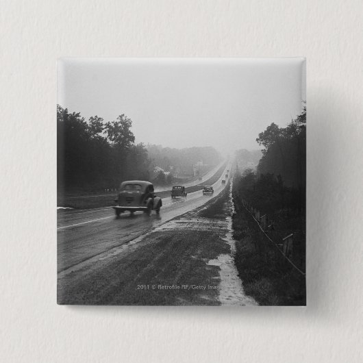 Wegverkeer Vierkante Button 5,1 Cm (Voorkant)