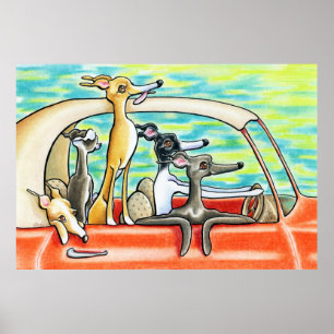 Wegvervoer door Andie Poster