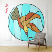 Wegvlieg Tapijt Wandkleed (In Situ (horizontaal))