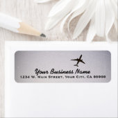 Wegvliegen | Jet-vliegtuig van grote hoogte Etiket (Insitu)