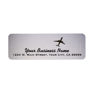 Wegvliegen   Jet-vliegtuig van grote hoogte Etiket