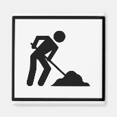 wegwerker magneet (Voorkant)