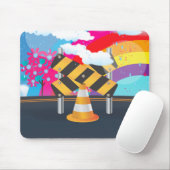 Wegwerkzaamheden Muismat (Met muis)