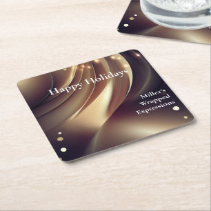 Wegwerp Corporate Business Paper-Onderzetter Vierkante Kartonnen Onderzetter