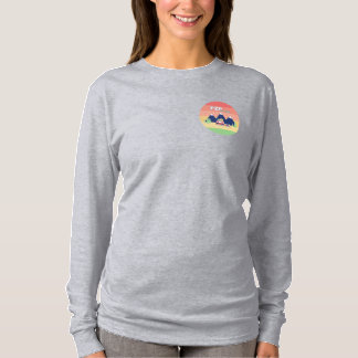Wegwerp lange hoes t-shirt