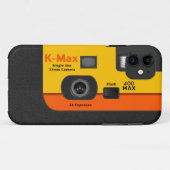 Wegwerpcamera - I5 Oranje Case-Mate iPhone Case (Achterkant (horizontaal))