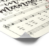 Wegwezen in een Manger Kerstman Hymn Poster (Hoek)