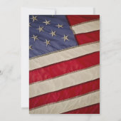 Wegwezen Soldaat Patriottische Vlag Kaart (Achterkant)