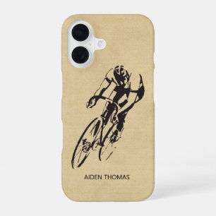 Wegwielrenner met naam iPhone 16 hoesje