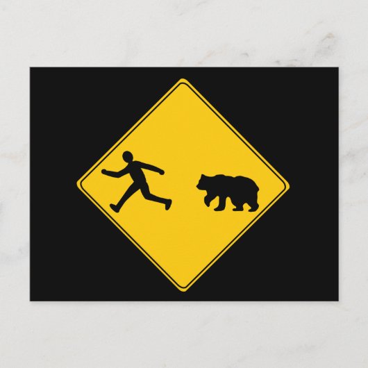 Wegwijzer — Beer Briefkaart (Voorkant)