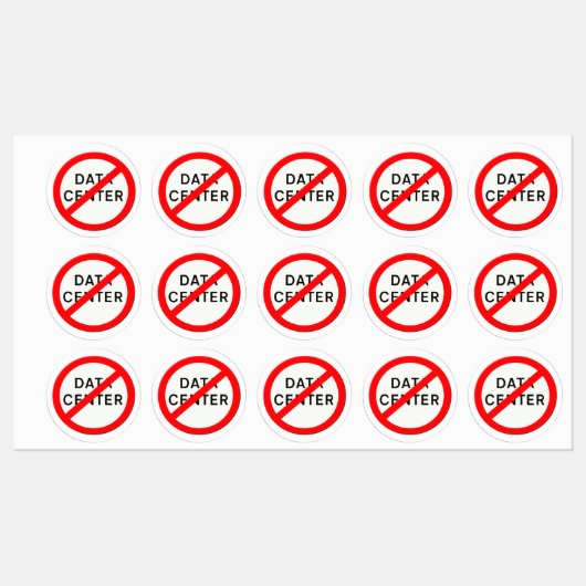 Wegwijzer geen datacenters labels (Vel)