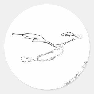 WEGWIJZER™ Hardlopend Ronde Sticker