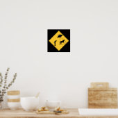 Wegwijzer — Koe en UFO Poster (Keuken)