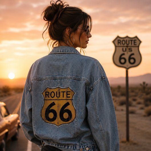 Wegwijzer oude Route 66 Denim Jacket