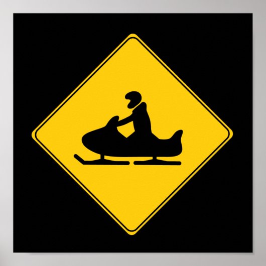 Wegwijzer — Snowmobile Poster (Voorkant)