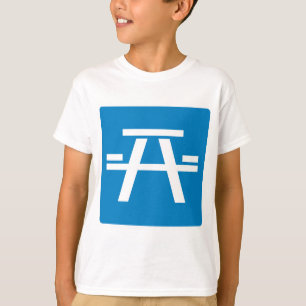 Wegwijzer voor wegwerp-tafel t-shirt
