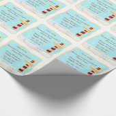 Wegwijzerpost van de Noordpool Brief van Santa Chr Cadeaupapier (Hoek)