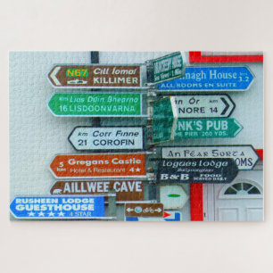 Wegwijzers in Ierland Legpuzzel