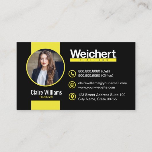 Weichert Realtors Carte de visite génial (Devant)