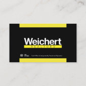 Weichert Realtors Carte de visite génial (Dos)