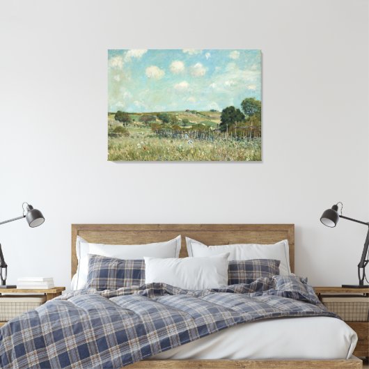 Weide – Alfred Sisley Canvas Afdruk (Insitu (Slaapkamer))