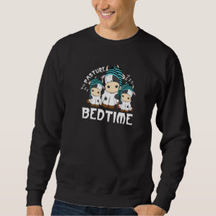 Weide Bedtijd Schattig Dier Koe Boer 1 Trui