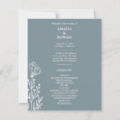 Weide Bloemen Blauw Grijs Budget Programma (Voorkant)