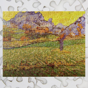Weide in de bergen door Vincent van Gogh Legpuzzel