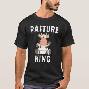 Weide Koning Baby Koe Kalveren Met Luiers T-shirt